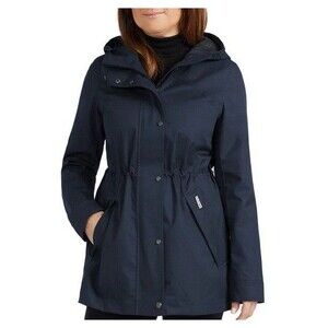 Hunter Ladies Rain Water Resistant Cotton Smock Jacket Navy Blue XL NWT